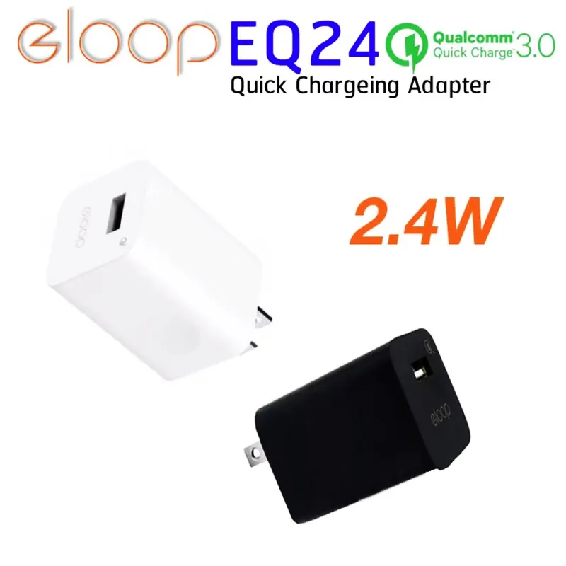 Eloop EQ24-BUS หัวชาร์จมือถือ ระบบชาร์จไว QC 3.0 จ่ายไฟ 24W
