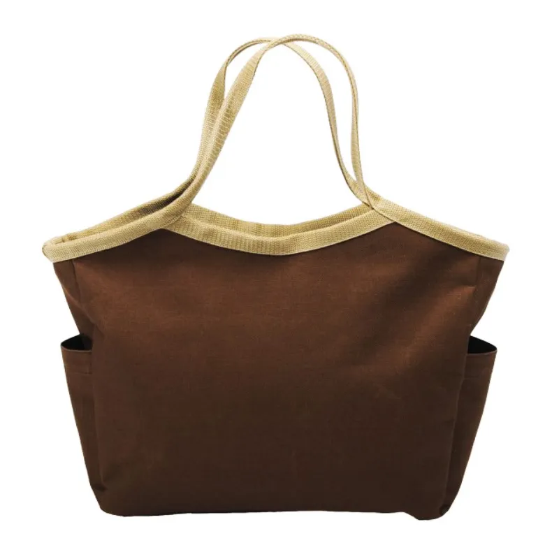 กระเป๋าชอปปิ้ง มีช่องใส่ของอันเล็ก 2 ข้าง (BAG-00268)