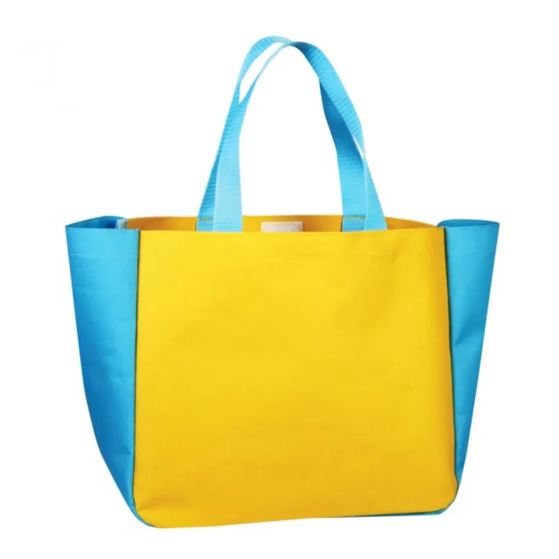 กระเป๋าช้อปปิ้งขนาดใหญ่ พับได้ สีเหลือง (BAG-00274)