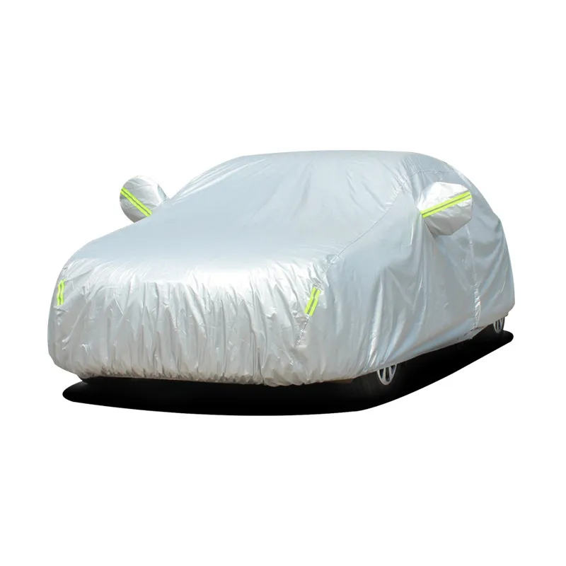ผ้าคลุมรถยนต์ (กัน UV) Car Cover ใช้คลุมรถเก๋ง รถกระบะ กันแดด กันฝุ่น กันน้ำ เพิ่มแถบสะท้อนแสง (CAR-00741)