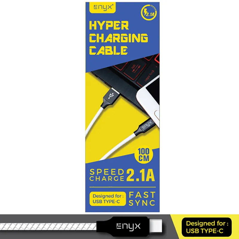 สายชาร์จหนัง ENYX Fast Charge 2.1A Type C (CHA-00355)