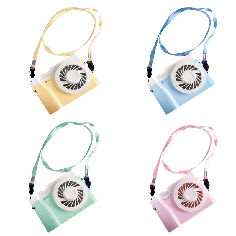 พัดลมกล้อง ชาร์จไฟด้วย USB มีไฟ LED หลากหลายสี (ELETRICFAN-00907)