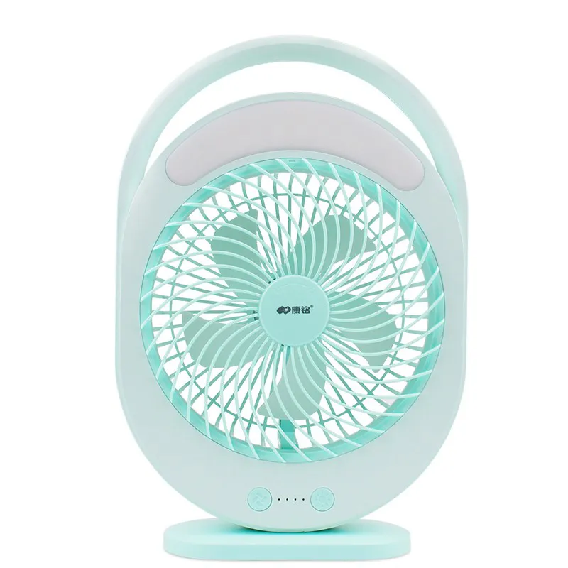 พัดลมตั้งโต๊ะ+โคมไฟ LED พัดลมพกพา ชาร์จแบตได้ (ELETRICFAN-00920)