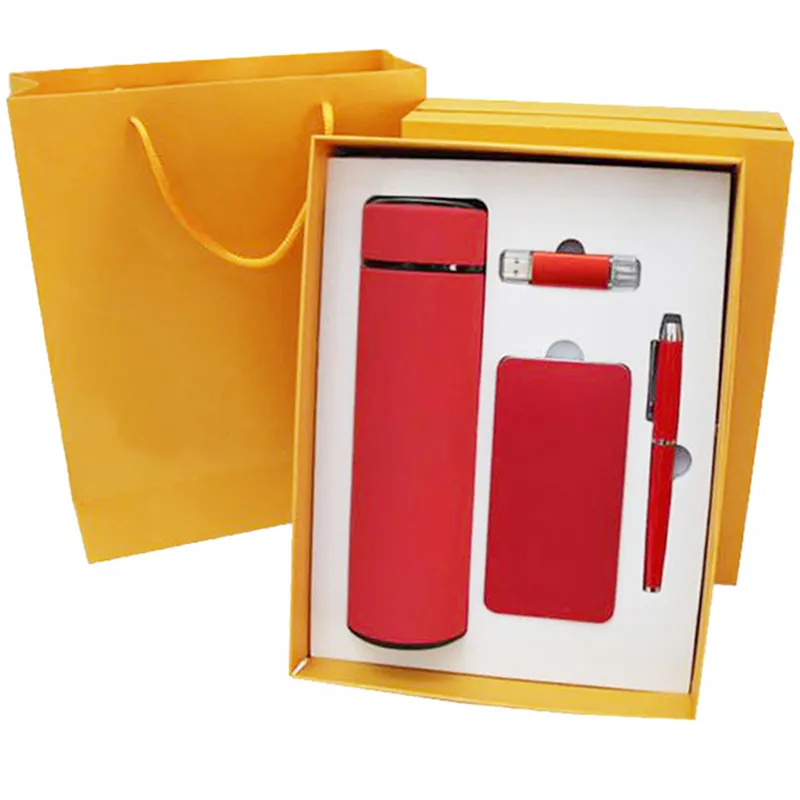 Gift Set พรีเมี่ยม (ปากกา,แฟลชไดรฟ์,Power Bank,กระบอกน้ำ) (GIF-00731)