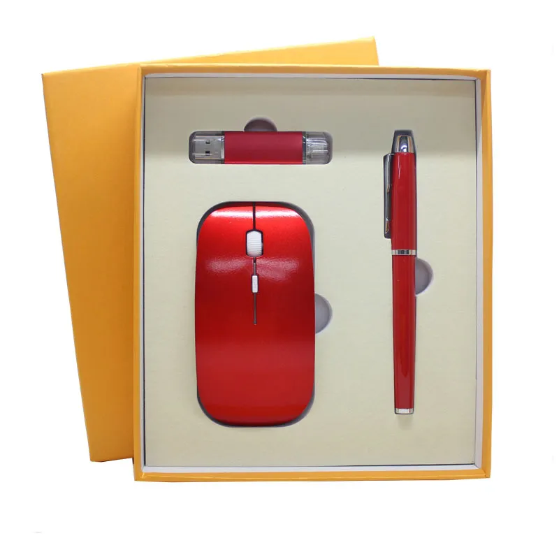 Gift Set พรีเมี่ยม (ปากกา,แฟลชไดรฟ์,เม้าส์) (GIF-00734)