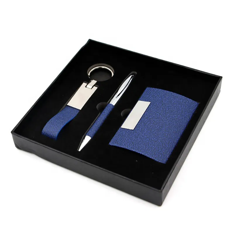 Gift Set พรีเมี่ยม (ปากกา,กล่องนามบัตร,พวงกุญแจ) (GIF-00739)