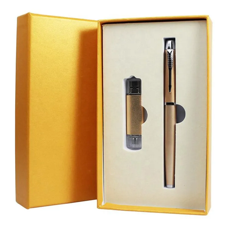Gift Set 2 in 1 (USB flash drive and metal pen) (GIF-00781)