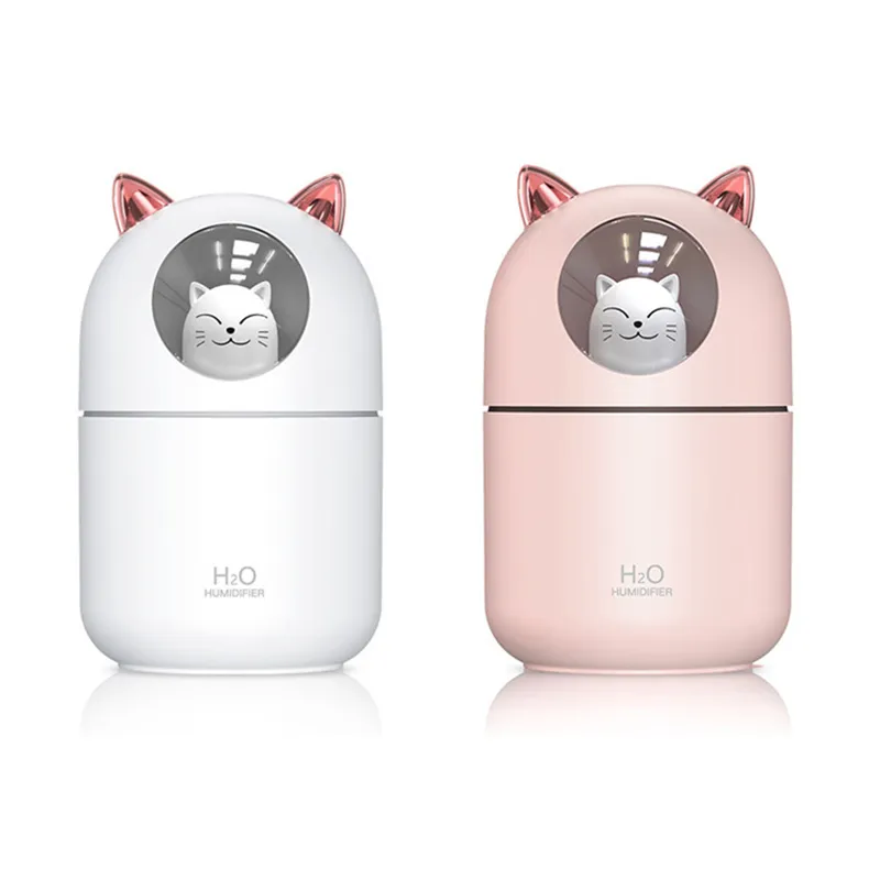 USB Moisturizing humidifier เครื่องทำความชื้นนาโน เครื่องทำความชื้นเงียบ ทำให้ผิวชุ่มชื้นเครื่องทำความชื้น โคมไฟอโรมา (HUM-00605)