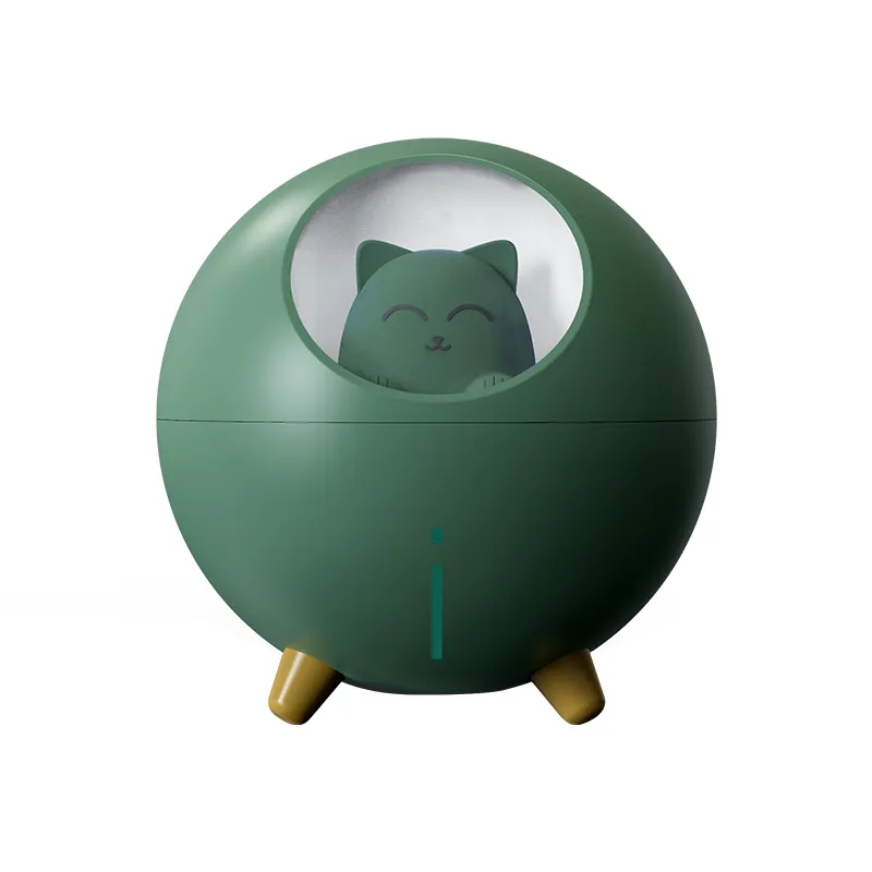 Pet Cat Humidifier USB Ultrasonic Aroma Diffuser พร้อมโคมไฟกลางคืน (HUM-00611)