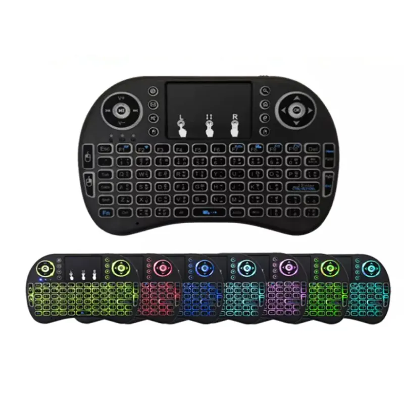 Wireless keyboard แป้นพิมพ/Mini Wireless Keyboard แป้นพิมพ์ภาษาไทย 2.4 Ghz Touch pad คีย์บอร์ด ไร้สาย มินิ ขนาดเล็ก i8 (KEY-00596)