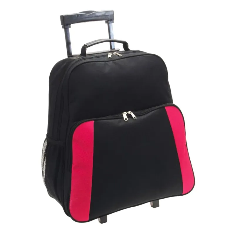 กระเป๋าเดินทางล้อลากใบเล็กสีดำชมพู (LUG-00331)