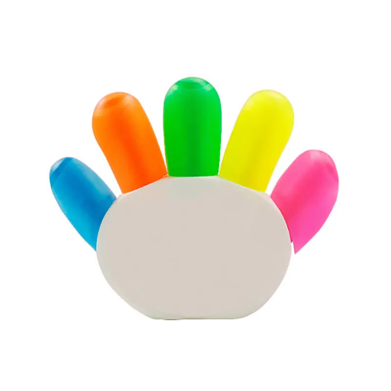 ปากกาเน้นข้อความทรงเท้าสัตว์ 5 สี (PEN-00641)