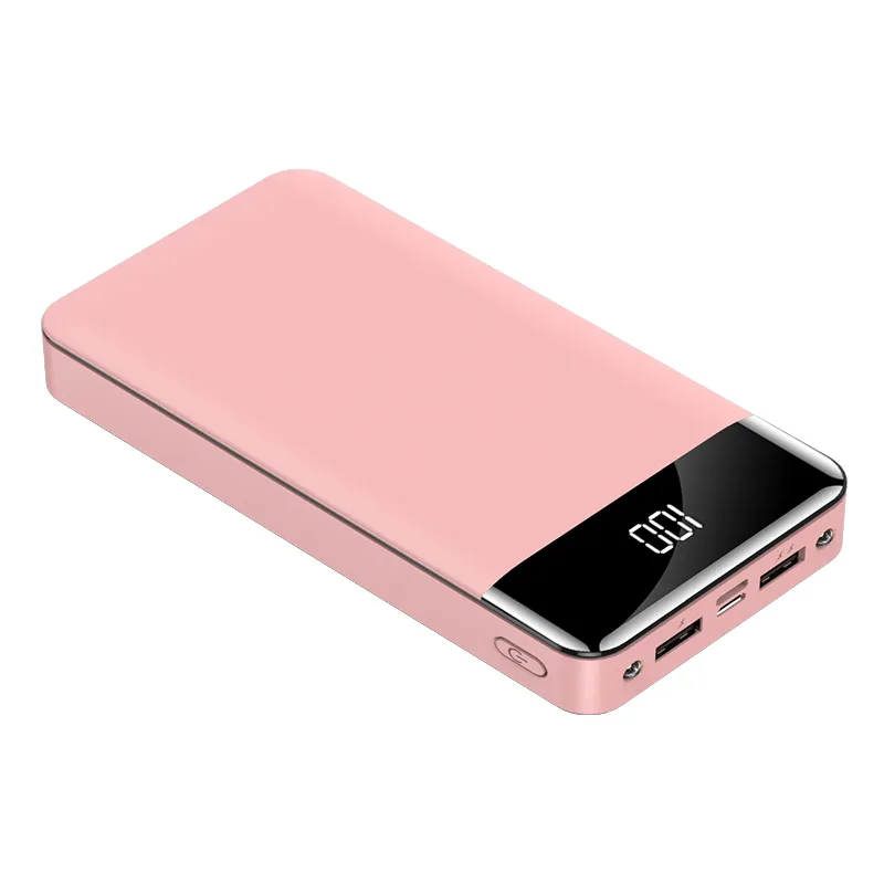 Power Bank  ขนาดเล็ก กระทัดรัด สีหวาน สดใส พร้อมหน้าจอตัวเลขดิจิตัล ความจุ 20,000mAh (POW-00029)