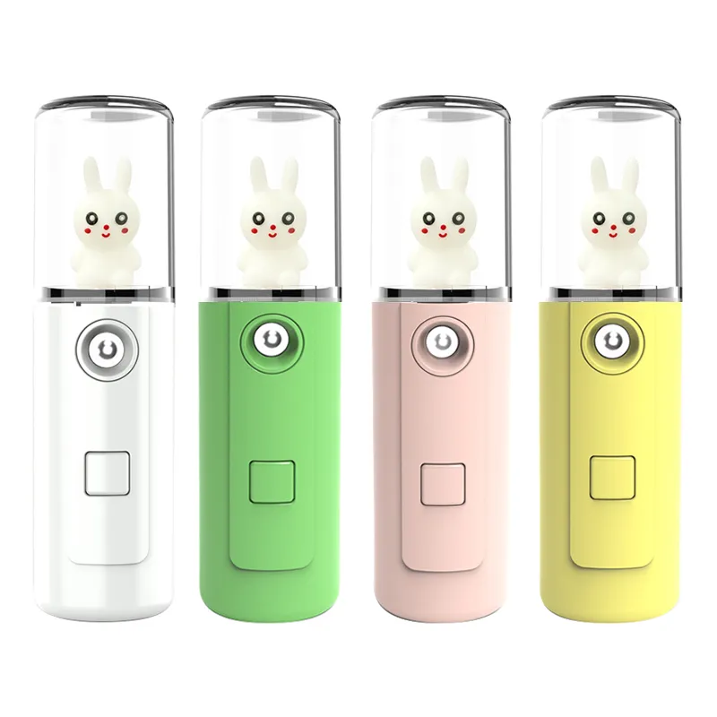 เครื่องพ้นไอน้ำการ์ตูนกระต่าย เครื่องพ่นสเปรย์นาโน มินิ แบบพกพา ชาร์จ USB 30ml (PPE-00883)