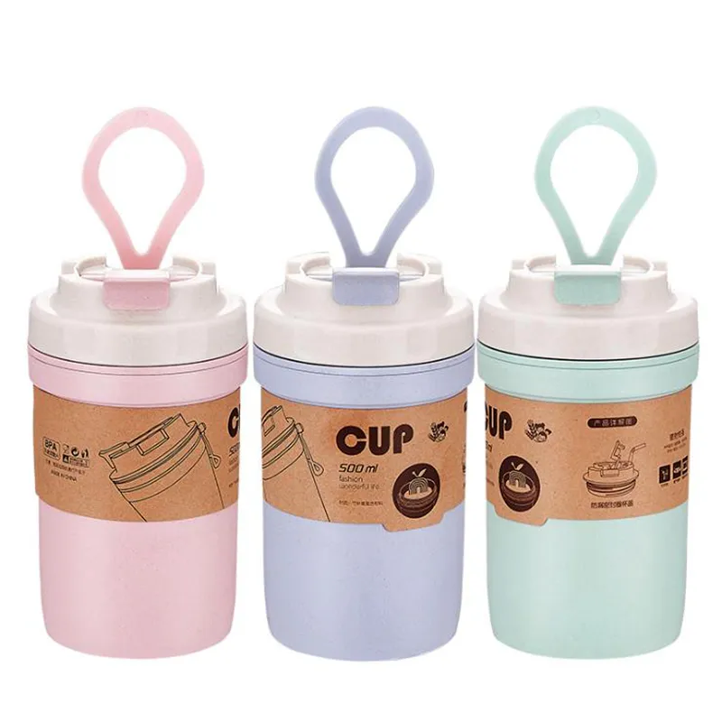 แก้วน้ำฟางข้าวสาลี  500 ml. (TUM-00746)