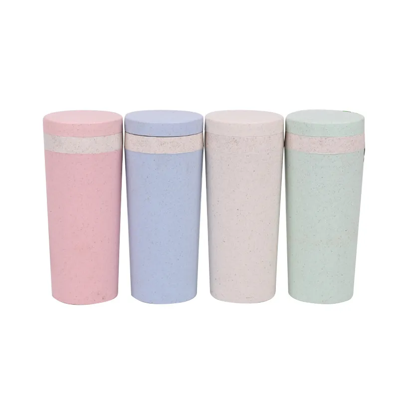 กระบอกน้ำฟางข้าวสาลี 300 ml. (TUM-00755)