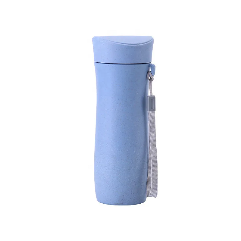 กระบอกน้ำฟางข้าว พร้อมสายหิ้ว 300 ml. (TUM-00834)